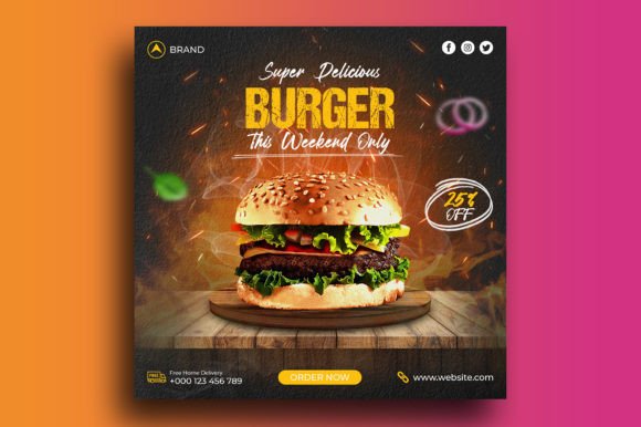 Burger and Food Menu Social Media Post Template: A Practical Guide for Restaurants