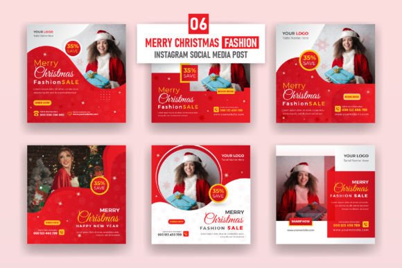 Christmas Fashion Social Media Post: Strategic Design for Holiday Branding