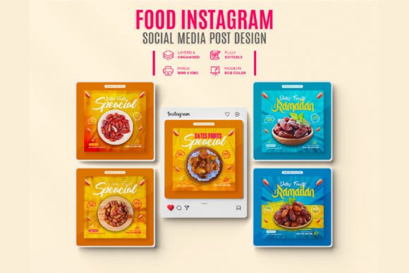 Date Fruits Instagram Post Design for Your Social Media Marketing