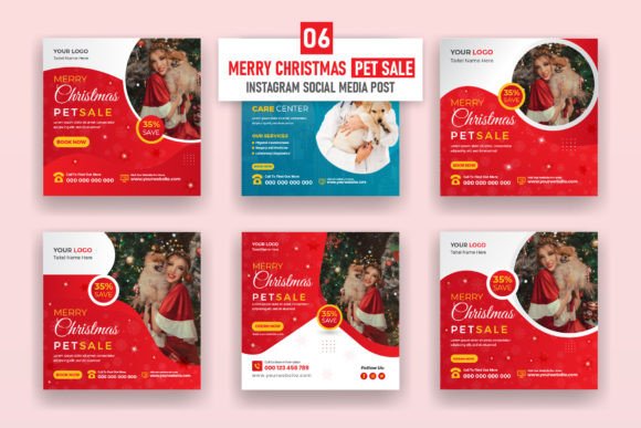 Evaluating a Christmas Pet Sale Social Media Post Template for Holiday Campaigns