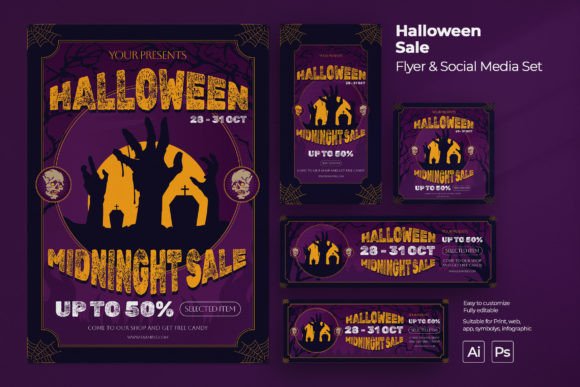 Halloween Sale Flyer Social Media Set: How to Avoid Costly Design Mistakes