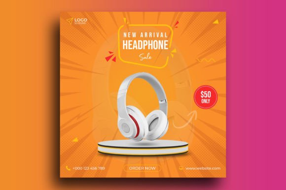HeadPhone Sale Social Media Post: A Practical Template for Effective Promotional Graphics