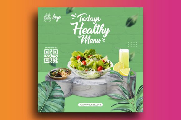 Healthy Menu Promotion Instagram Post Template Guide