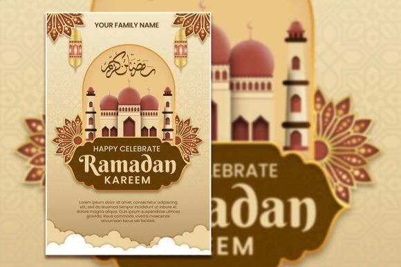 Modern Ramadan Kareem Flyer or Poster Design for Meaningful Celebrations