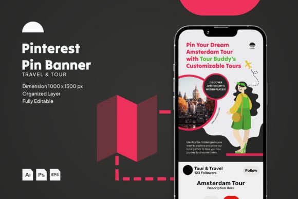 Travel Tour - Pinterest Pin: A Strategic Tool for Purposeful Visual Communication